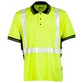 Kishigo L, Lime, Class 2, Premium Black Seres High Performance Polo Shirt 9220-L